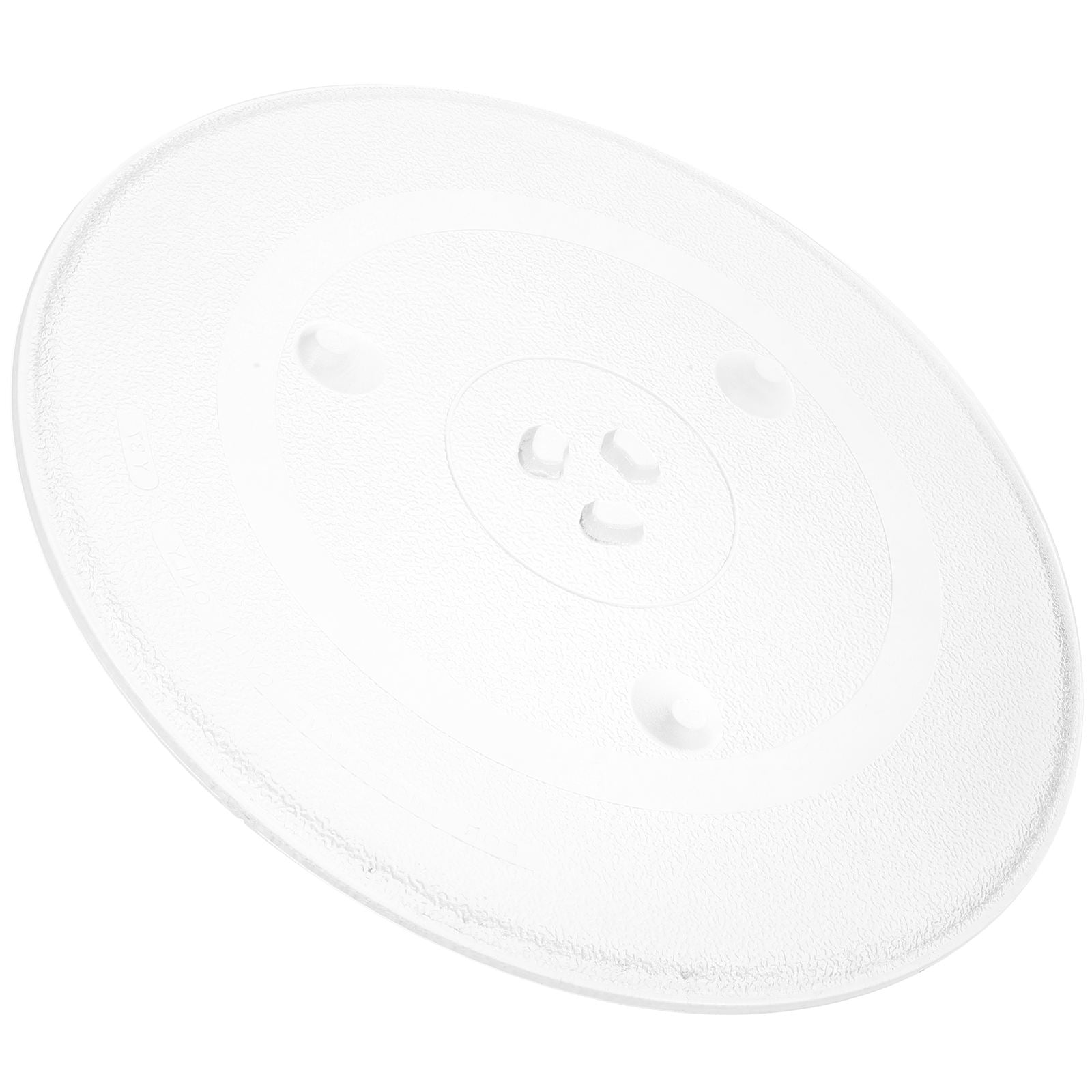 IBASETOY  Microwave Glass Turntable Plate Sturdy Heat-Resistant Transparent for Most Microwaves