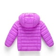 thumbnail image 3 of ATOGUTA Toddler Boy Winter Jacket Zip Hoodie Keep Warm Winter Jacket Down Clothing Purple, Size 2T-8, 3 of 4