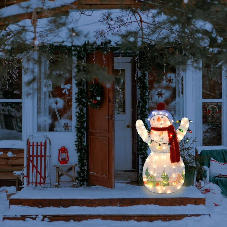 36 Inch Hallmark Christmas Snowtop Lodge Snowman Holiday