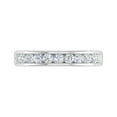 thumbnail image 3 of 1/2 Carat Channel Set Diamond Wedding Band Ring in 14K White Gold (Ring Size 9) (SI1-SI2 Clarity), 3 of 6