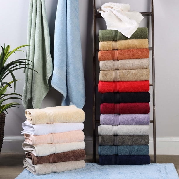 Superior Egyptian Cotton Absorbent 6-Piece Mocha Towel Set