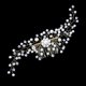 thumbnail image 3 of Nvzi Horquillas para el pelo de boda con flores para novias, peinetas con perlas de cristal, pinzas para el pelo, tocado, accesorios para el pelo de boda dorados, joyas - doradas, 3 of 5