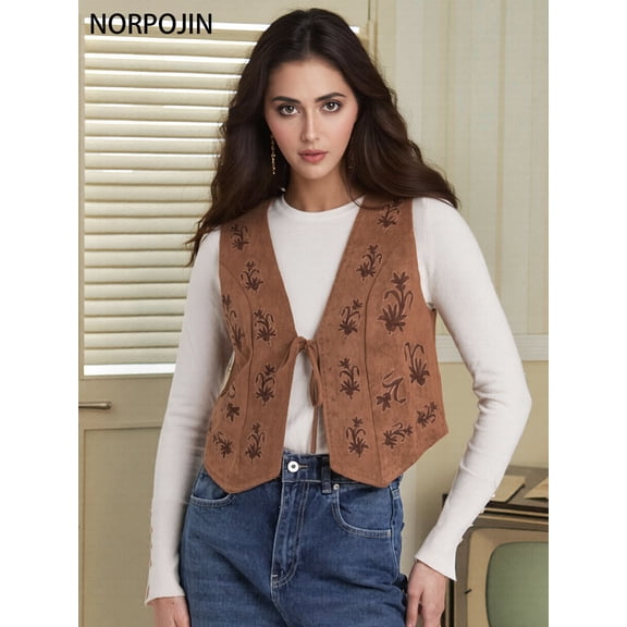 Women's Vintage Embroidered Vest
