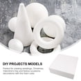 thumbnail image 2 of Conveniente cubo de espuma en blanco Diy, artesanía de espuma en blanco suave, fabricación de cubos de espuma artesanales, 2 of 5