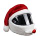 thumbnail image 1 of Funda para casco de motocicleta navideña con Papá Noel, divertida decoración para casco de motocicleta hecha a mano, 1 of 5