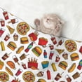thumbnail image 2 of Naloa Hot Dog Pizza Dog Blanket, 3 Sizes Cat Blanket for Indoor Cats Large Medium Small Dog Gifts-Medium, 2 of 8