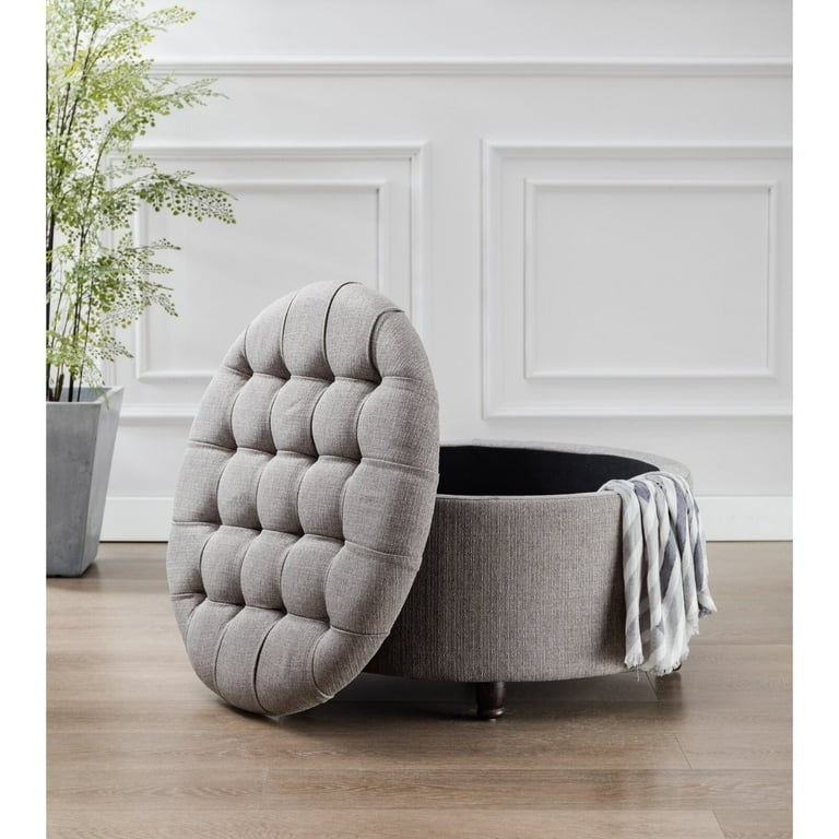 Bencomo tufted cheap storage ottoman