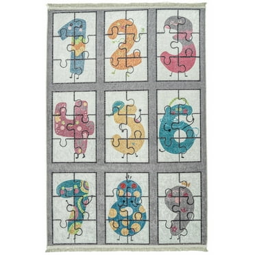 Mother Ruggers Number Time Kid's, Toddler, Nursery Rug