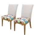 thumbnail image 2 of Saiise Sanrio Print Seat Covers for Dining Room Chair,Stretch Fit Removable Washable Chair Seat Cushion Protector Slipcovers with Ties-Two Pieces, 2 of 8