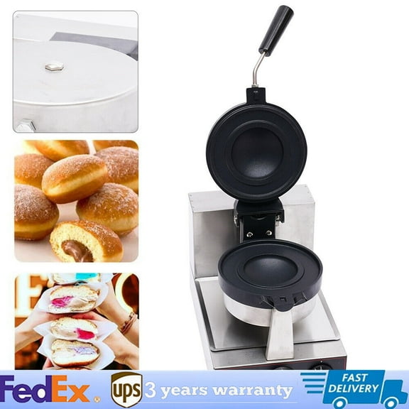 Denest Commercial Electric Burger Waffle Maker Machine Hamburger Panini Press Making