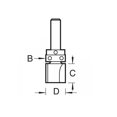 thumbnail image 2 of Trend - 46/90 x 1/4 TCT 90° Shank Mounted Template Profiler 15.9 x 25mm, 2 of 4