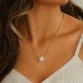 thumbnail image 1 of Fiudx Collar de Perlas, Elegante Aleación Cadete, Elegante Diseño de Diamantes de Imitación, Collar de Regalo para Mamá, Regalo para Novia, para Usar En Bodas, Apto para Todos, Incluye Un Collar., 1 of 5