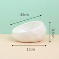thumbnail image 3 of Ceramic Cat Bowl with Slanted Design, Elevated Dog Dish for Neck Comfort & Whisker Relief, Easy-Clean Pet Food Bowl, 3 of 9