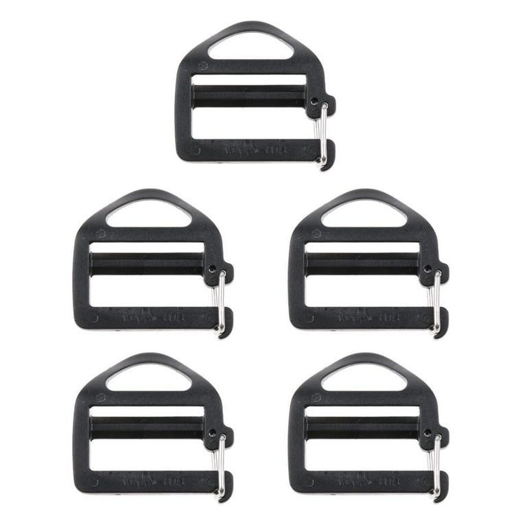 BESTOYARD 6 Pcs Buckle Straps Buckles for Bags Backpack Buckle Replacement  Black Backpack Metal Buckle Belt Side Release Buckles Decor Sashes