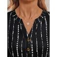 thumbnail image 4 of Brythos Long Sleeve Tops for Women,Relaxed Commuter Aesthetic Womens Long Sleeve T Shirts,Business and Casual Flexibility Long Sleeve T Shirt Women,Black,S, 4 of 5