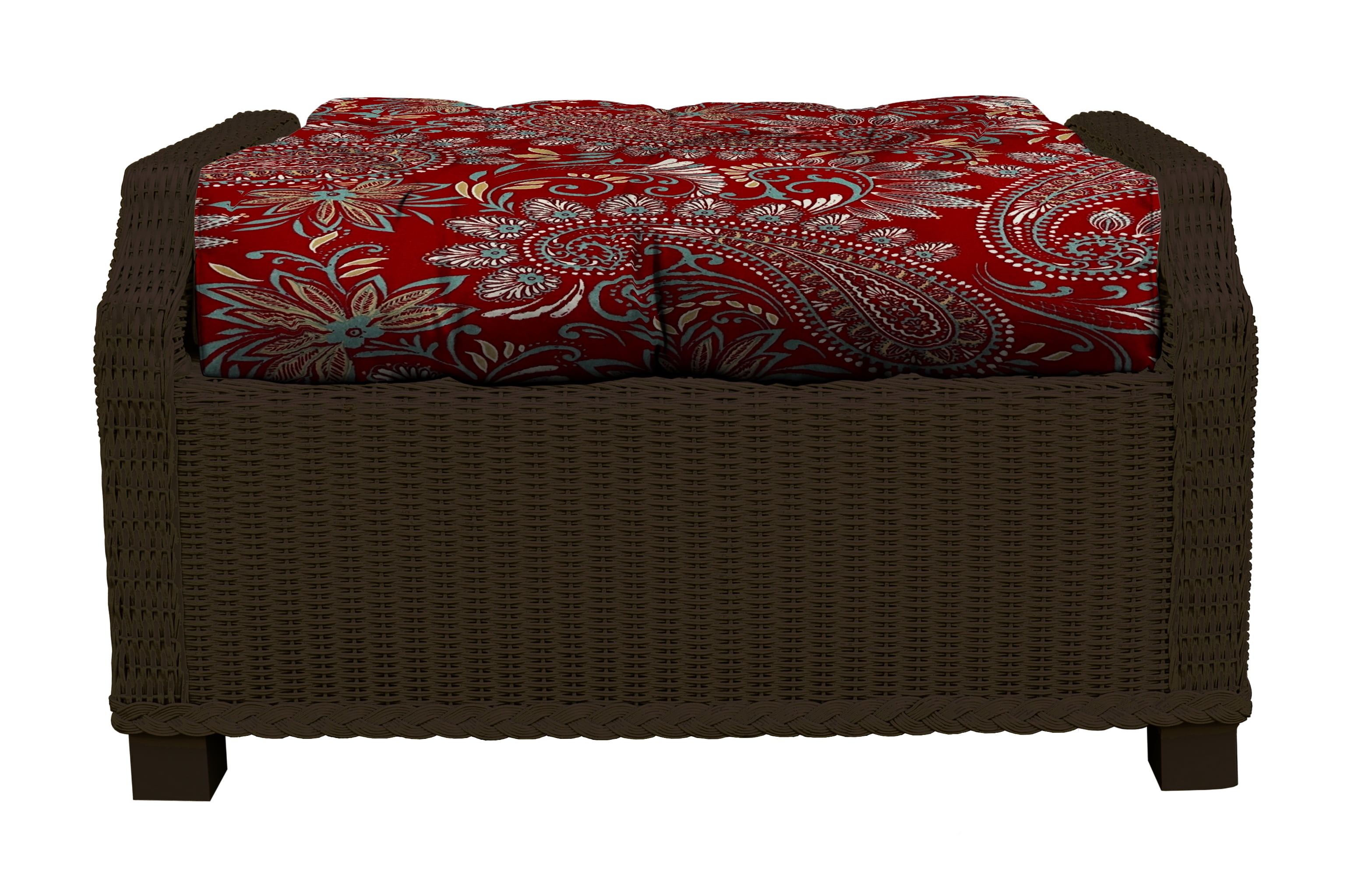RSH Décor Indoor Outdoor Single Tufted Ottoman Replacement Cushion