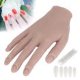 thumbnail image 4 of Manicure Practice Mannequin, Soft Silicone Nail Training Hand Bendable With False Nail Tips For Nail Salon #02, 4 of 8
