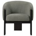 thumbnail image 3 of Valdez Boucle Upholstered Barrel Back Accent Chair Brown, 3 of 10
