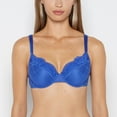 thumbnail image 1 of Lightly Lined Mesh Perfect Coverage Bra in Dazzling Blue, 1 of 4
