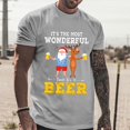 thumbnail image 2 of Wyzesi Red T Shirts Men Summer Male Christmas In July Graphic Plus Size T Shirt Print Solid Color Crew Neck Short Sleeve Top Custom T Shirts Front and Back Long Sleeve, 2 of 5
