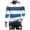 Blue, variant on Kilaqueen Mens Striped T Shirt Crewneck Long Sleeve Basic T-Shirt Casual Soft Comfort Daily Work Pullover Tee