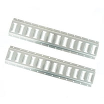 2 Pack 5' Horizontal E-Track Tie-Down Rail - Galvanized Steel Trailer Tie Down Track, 12 Gauge Heavy Duty E-Track System for Cargo Securement in Vans & Trucks - Gray