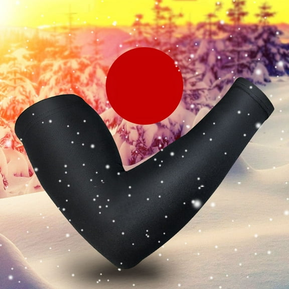 HAKIDZEL Compression Arm Sleeves Spandex Autumn Winter 2Pcs