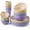 Rich and colorful, variant on 42-Piece Wheat Straw Dinnerware Set, Large Round Plates, Bowls and Cups, Unbreakable dish set, Dishwasher and Microwave Safe, Outdoor Dishes (Beige)