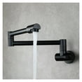 thumbnail image 1 of Brass Kitchen Faucet Tap Wall Mount Single Cold Single Hole Mixer Rotate Fold Faucet Chrome ,bar Laundry RV Farmhouse, 1 of 6