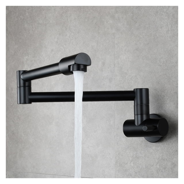 Brass Kitchen Faucet Tap Wall Mount Single Cold Single Hole Mixer Rotate Fold Faucet Chrome ,bar Laundry RV Farmhouse