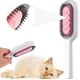thumbnail image 1 of (Rosa - pelo corto) Peine para recortar el pelo de mascotas 4 en 1, removedor universal de nudos para mascotas, para limpieza y aseo., 1 of 5