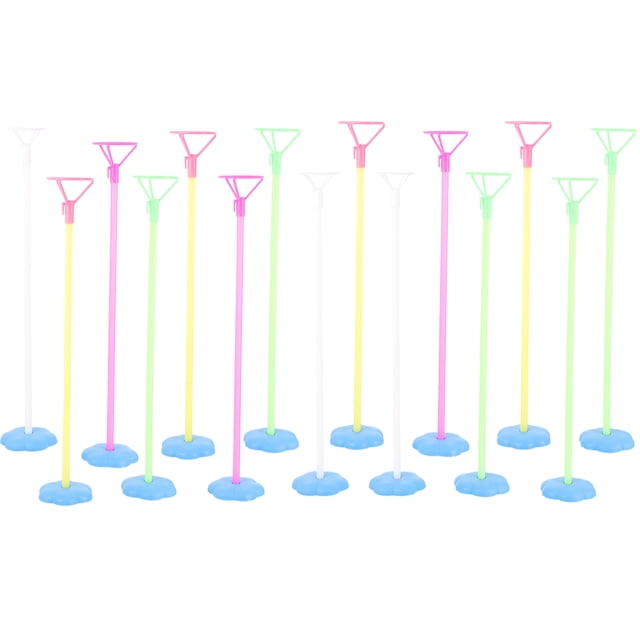 Shisuyan 15 Sets Balloon Stick Stand Table Balloon Holder Stand Wedding Balloon Support Stands