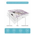 thumbnail image 5 of Quilts King Size, Bird Flowers Soft Comforter Bedding Set for Bed, Purple Lavender Pastoral Pastel Watercolor Lightweight Quilted Bedspread with Pillow Cover(2 Pieces) for All Season, 96x106 Inch, 5 of 6