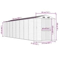 thumbnail image 2 of vidaXL Garden Shed Metal Outdoor Storage Shed Anthracite Galvanized Steel, 2 of 11