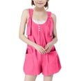 thumbnail image 3 of Avtoify Girl's Children's Summer Casual Fashion Strap Shorts Jumpsuit Strap Pants, 3 of 7