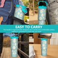 thumbnail image 7 of 30 Oz Tumbler Mint Green Daisies Tumbler with Lid and Straw, Birthday Gift Cup for Friend Women Men Coffee Travel Mug Thanksgiving Day Halloween Christmas Gift Water Bottle, 7 of 7