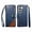 Blue, variant on For Samsung Galaxy A16 5G Phone Case,Anti-Scratch PU Leather PU Leather Folio Cover,Two-color Patching Design,Flip Folding Kickstand,With Card Holder,Wrist Strap,Shockproof Phone Case,Black