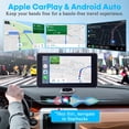 thumbnail image 2 of Pantalla de coche portátil Carplay de 7 pulgadas Android Auto para Apple, 2 of 6