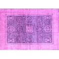 thumbnail image 1 of Ahgly Company Indoor Rectangle Abstract Purple Modern Area Rugs, 7' x 9', 1 of 4