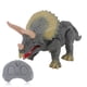 thumbnail image 5 of Dinosaurio de juguete RC de simulación, triceratops de juguete con control remoto, patas para caminar, ojos brillantes y boca que se abre para niños y niñas., 5 of 14
