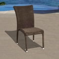 thumbnail image 3 of Amazonia Abaco 6-Person Resin Wicker Patio Dining Set With Eucalyptus Table, 3 of 6