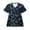 Blue Butterfly, variant on Scrub Tops Women Print Size L Kawaii Corgi Doughnut Breathable Comfortable Nursing Working Shirt Lightweight Fashion Holiday Uniforms for Nurse