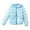 Blue, variant on Mercatoo Winter Shiny Hooded Puffer Jacket for Kids Toddler Girls Long Sleeve Zip Up Down Outwear Lightweight Warm 5t Winter Cost