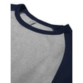 thumbnail image 4 of Hat and Beyond Men's Baseball Raglan 3/4 Sleeve Plain Jersey Team Uniform Athletic T-Shirts, 4 of 7