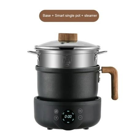 

Efficient and versatile non-stick kitchen frying pan and steamer with EU plug for delicious dishes - Convenient and flexible hot pot cooking in dormitory with smart split design cooker -