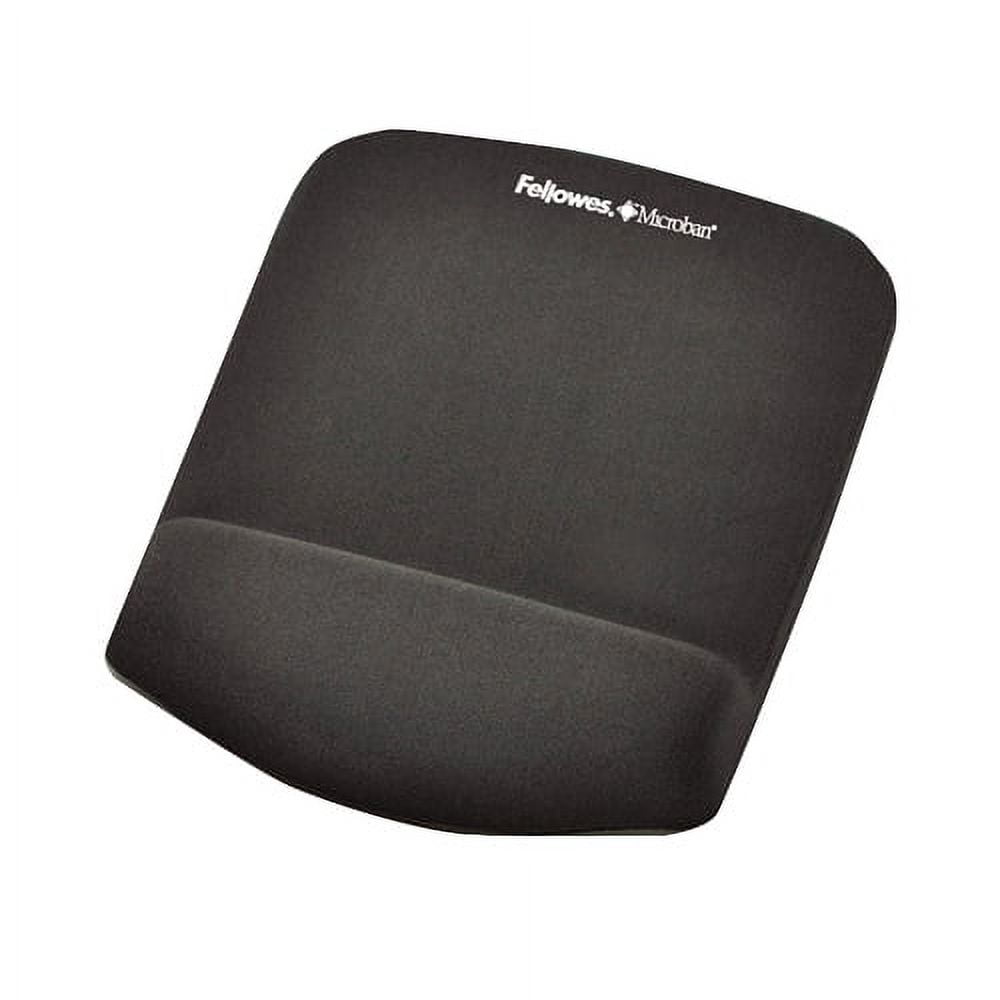 Fellowes Mfg Co. 9252201 7.25 in. x 9.37 in. Plush Touch Mouse Pad with Wrist Rest - Graphite