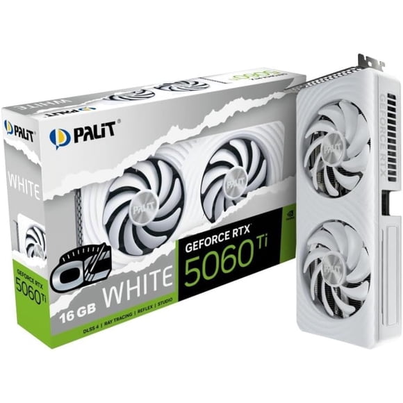 Palit Tarjeta de Video RTX 5060 Ti Blanca OC 16GB GDDR7 128 Bits