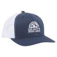thumbnail image 2 of Sombrero Trucker Ajustable Gravity Outdoor Co Marino Blanco Logo Blanco, 2 of 2