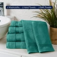 thumbnail image 7 of Holiday Gift 6-Pack Cotton 100 % Highly Absorbent Shower Towel , Turquoise, 7 of 7