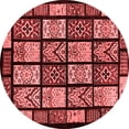thumbnail image 1 of Ahgly Company Indoor Round Abstract Red Modern Area Rugs, 8' Round, 1 of 4